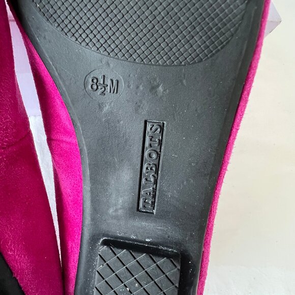 Talbots Francesca Keeper Driving Magenta Pink Suede Leather Loafers, Sz 8.5 LN! - Picture 12 of 15